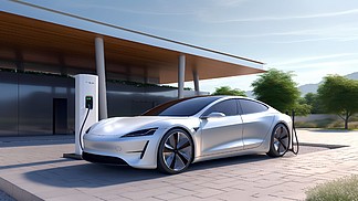 一张新能源汽车高清摄影实拍图ai图片免费下载_png__-