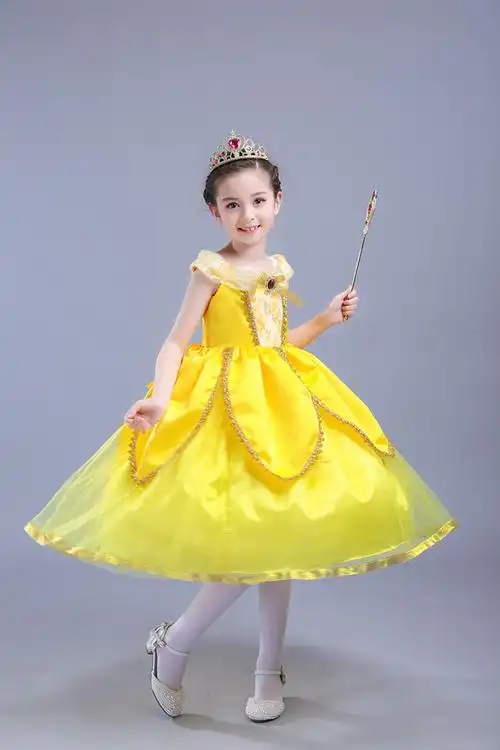 迪士尼小苏菲亚公主裙子夏装演出礼服装女童连衣裙儿童长裙蓬蓬纱