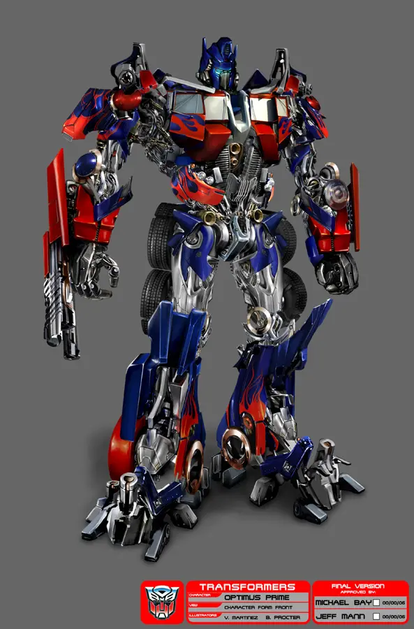 变形金刚电影版官方角色设定图集
