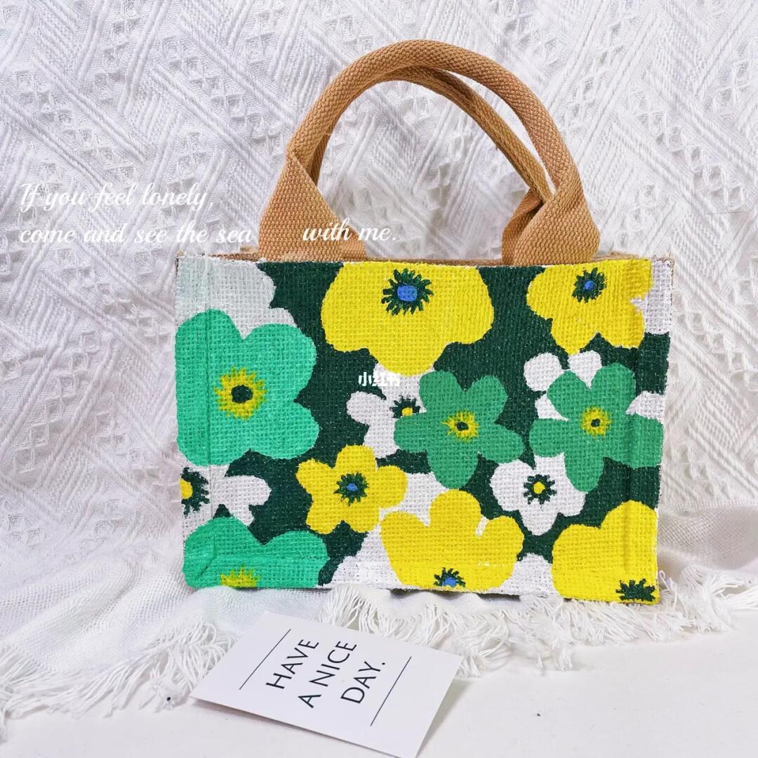 手绘麻布袋无印良品muji