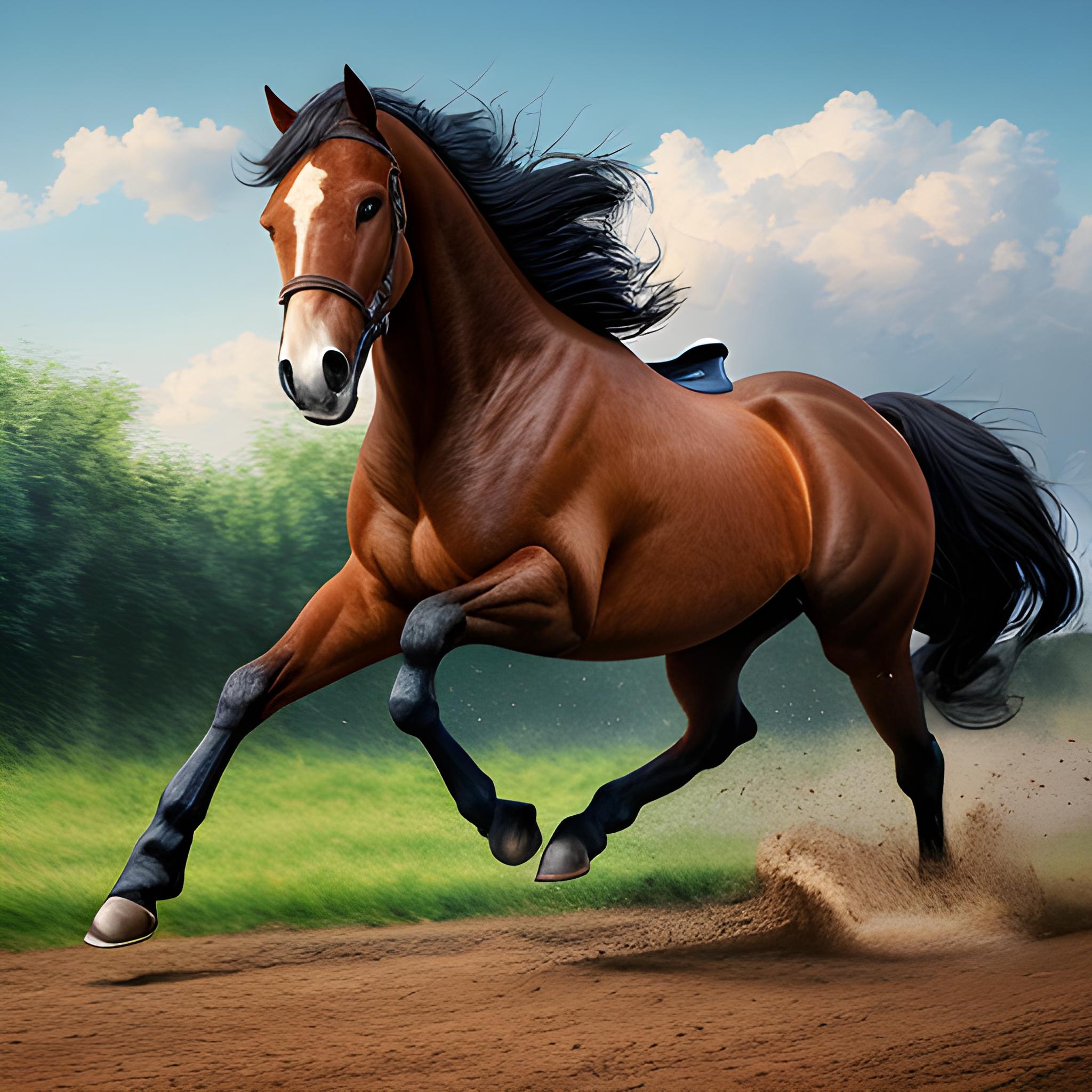 一匹奔腾的骏马,在辽阔的大地上飞奔(三)