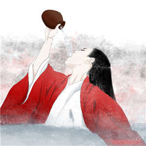 醉酒古风女头像