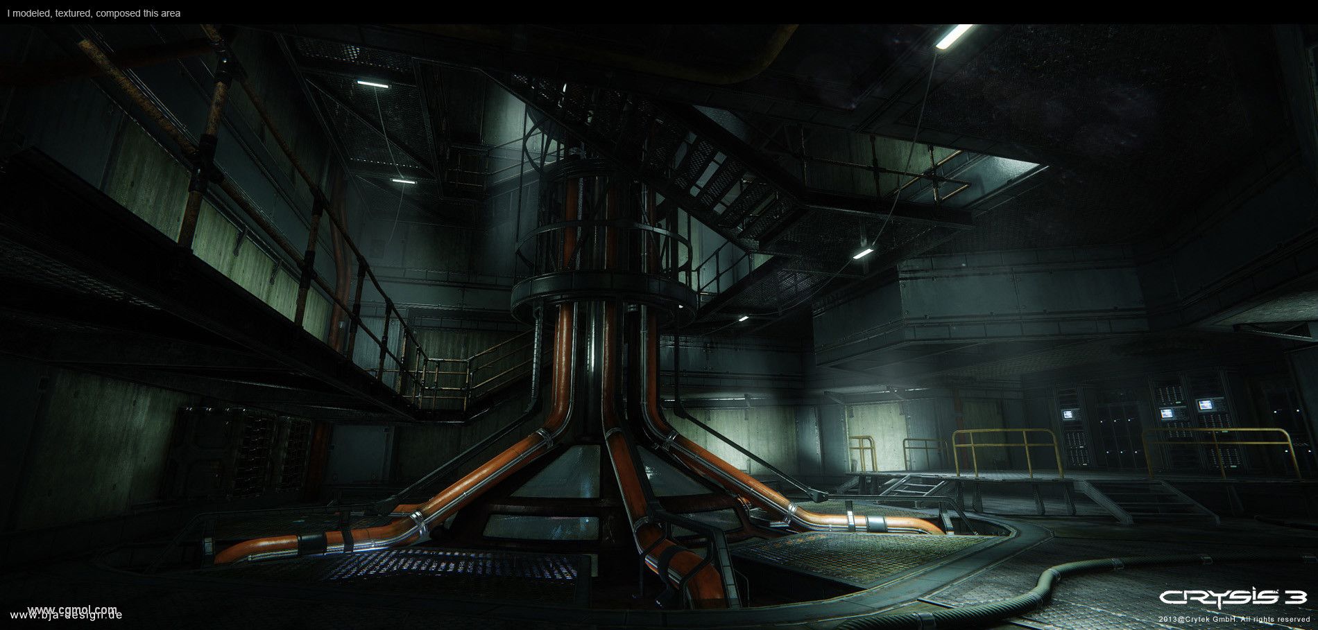 孤岛危机中的一个科幻基地场景