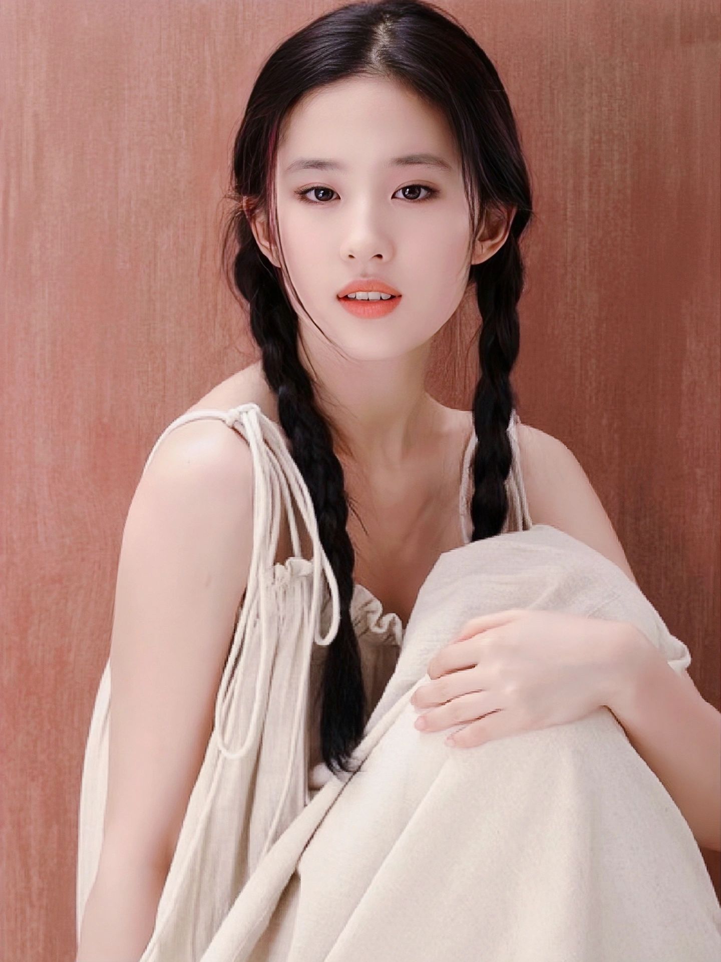 这组双麻花辫的刘亦菲是我心中的清纯天花板了_高清图集_新浪网