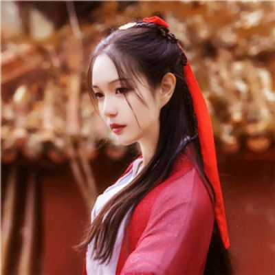 红衣古风女精选._女生头像_我要个性网