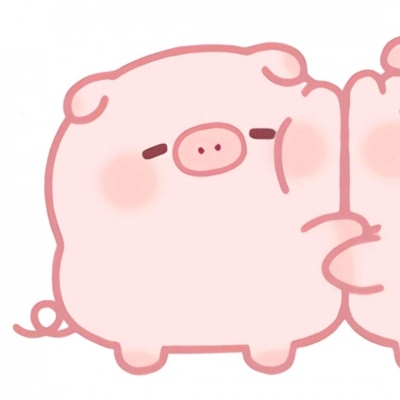 可爱猪情侣头像两张高清好看的猪猪情侣头像呆萌卡通图片